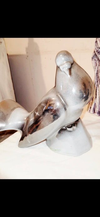 Figuras de porcelana azul y blanco
