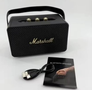 Altavoz Marshall Portátil Negro Dorado