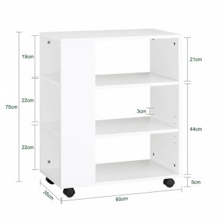 Mueble auxiliar oficina con ruedas