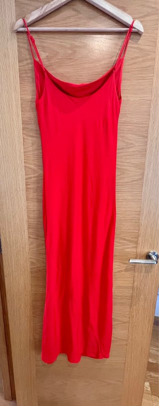 Vestido Zara Rojo Largo