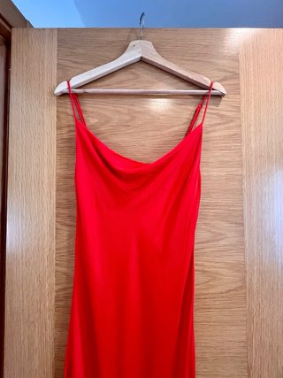 Vestido Zara Rojo Largo
