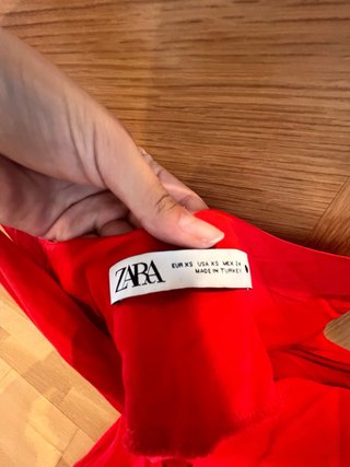 Vestido Zara Rojo Largo