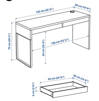 Escritorio IKEA MICKE 142x50cm