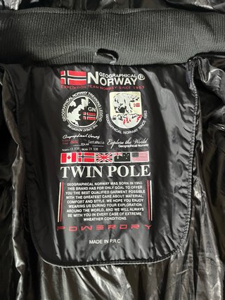 Chaqueta Geographical Norway Negra  ORIGINAL