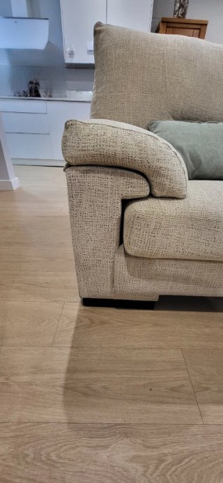Sofá de 3 plazas beige