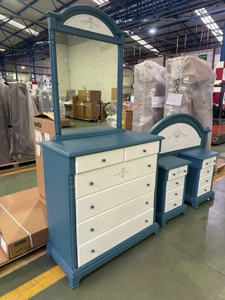 Mueble de dormitorio azul