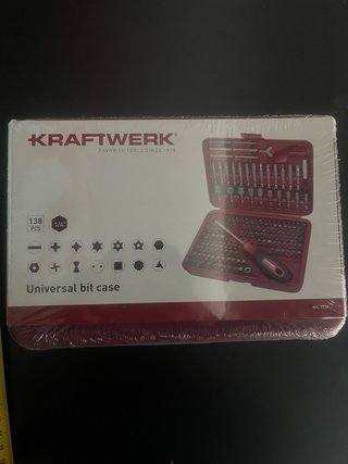 KRAFTWERK Universal Bit Case 138 Pcs 1/4