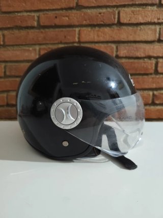 Casco Moto Jet Motor Club Trophy Negro