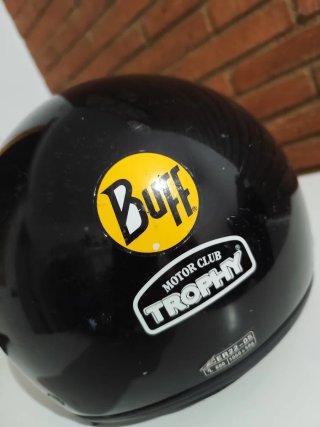 Casco Moto Jet Motor Club Trophy Negro
