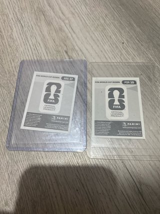 Cromos Messi y Cristiano Ronaldo Mundial