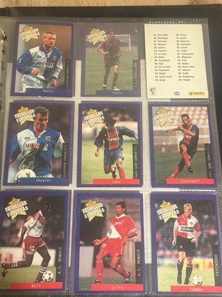 Cromos Liga de las Estrellas Europeas 1996