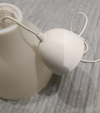 Lámpara de techo colgante blanca