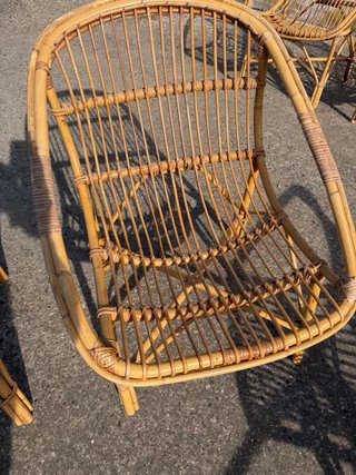 Conjunto de 8 Sillones de Rattan