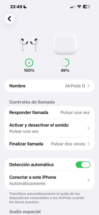 Apple AirPods (3.ª generación)  ORIGINAL 96W409