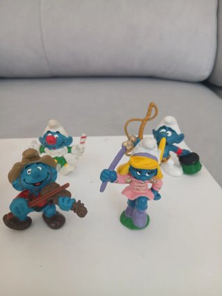 7 Figuras de Pitufos de Colección