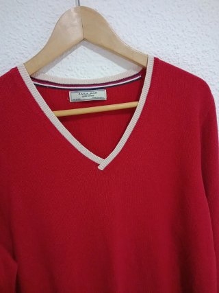 Maglietta Zara Uomo Taglia XL Rosso