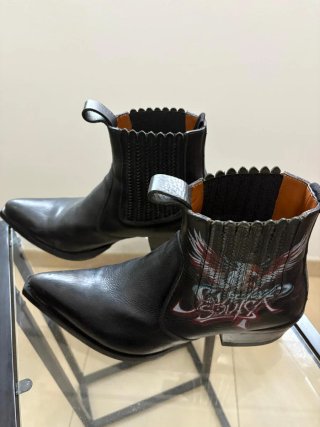 Stivali da Cowboy Uomo Multicolor Nero