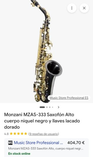 Saxo Alto Monzani Mzas 333L. LISTO para usar