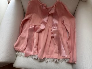 Lote 2 sudaderas niña cuello volante