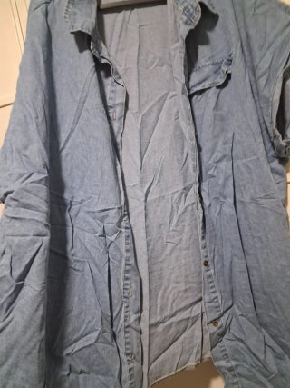 Camisa vaquera oversize 4XL