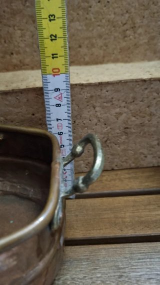 Ciotola colino in rame con manici