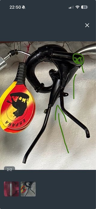 Tubo de escape sin silenciador