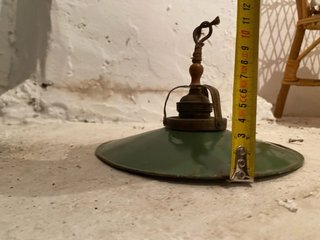 Lámpara colgante esmaltada antigua