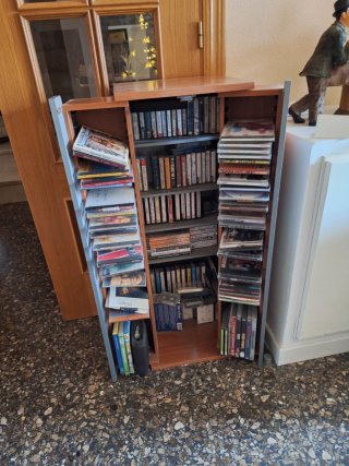 Mueble Madera CD/Cintas Cassette