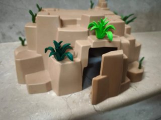Playmobil. Roca, Cueva.