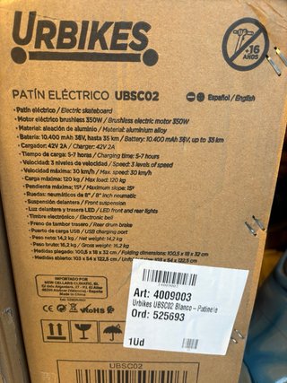 Patín Eléctrico  Nuevo
