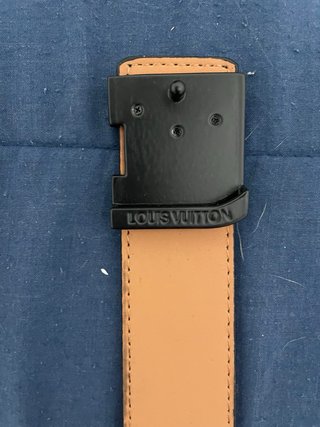 Cinturón Louis Vuitton Negro Gris