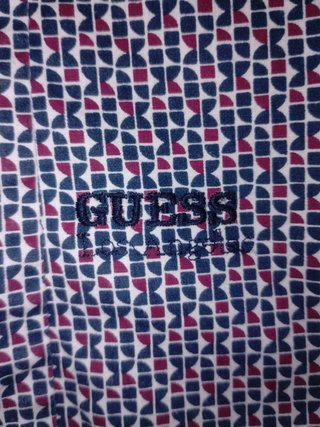 Camisa Guess Hombre Estampada Super Slim Fit Manga