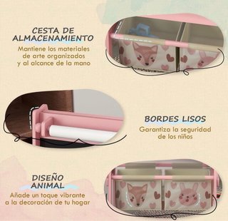 PIZARRA INFANTIL ROSA 3 EN 1
