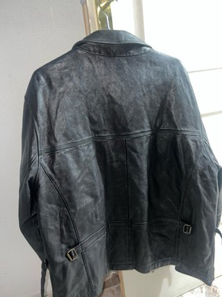 Chaqueta Cuero Tommy Hilfiger Negra