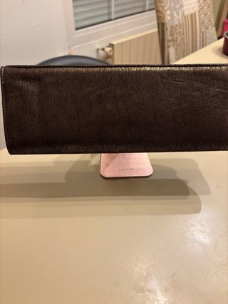 Bolso Cartera Fiesta Vintage Marrón Dorado