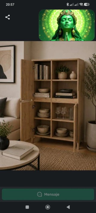 NUEVO Mueble de almacenamiento color roble
