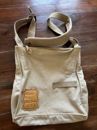 Borsa tracolla tela Diesel beige