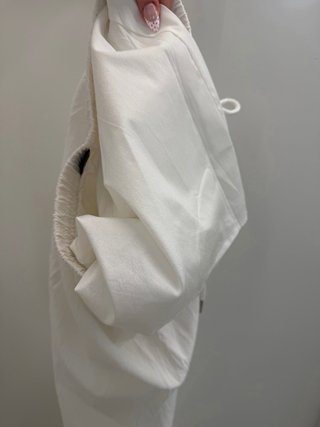 Pantaloni in lino bianco