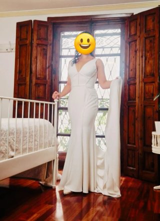 Vestido blanco de Novia de Pronovias