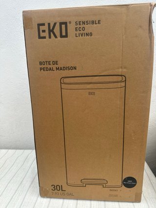 Papelera EKO 30L Acero Inoxidable Pedal