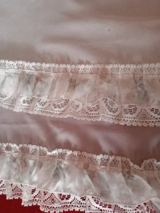 3 tende panna pizzo romantico
