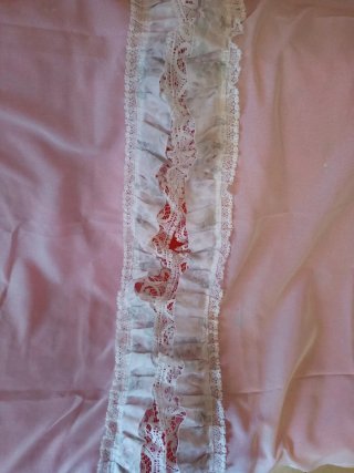 3 tende panna pizzo romantico