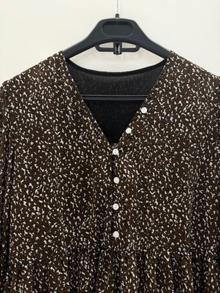 Abito Boho Marrone e Bianco Taglia Unica