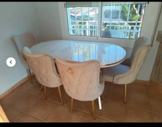 Mesa turca nueva de alta calidad mas 6 sillas 549€