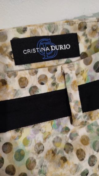 Pantaloni donna a fantasia Cristina Durio