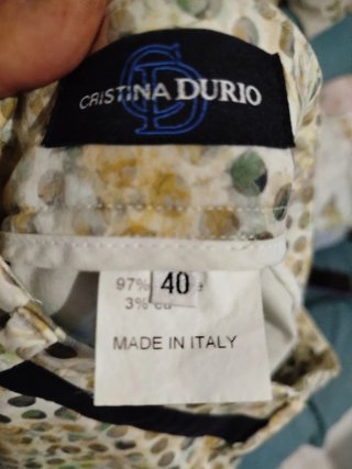 Pantaloni donna a fantasia Cristina Durio
