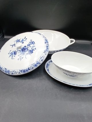 Set Sopera y Salsera Porcelana Alemana