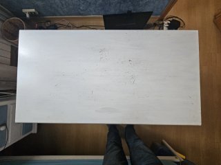 Mesa y mesilla de madera de pino macizo