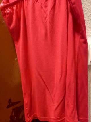Blusa roja tirantes fruncida talla XS