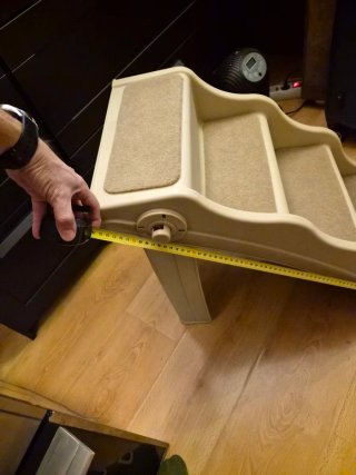 Escalera Perros/Gatos Plegable Ligera Beige